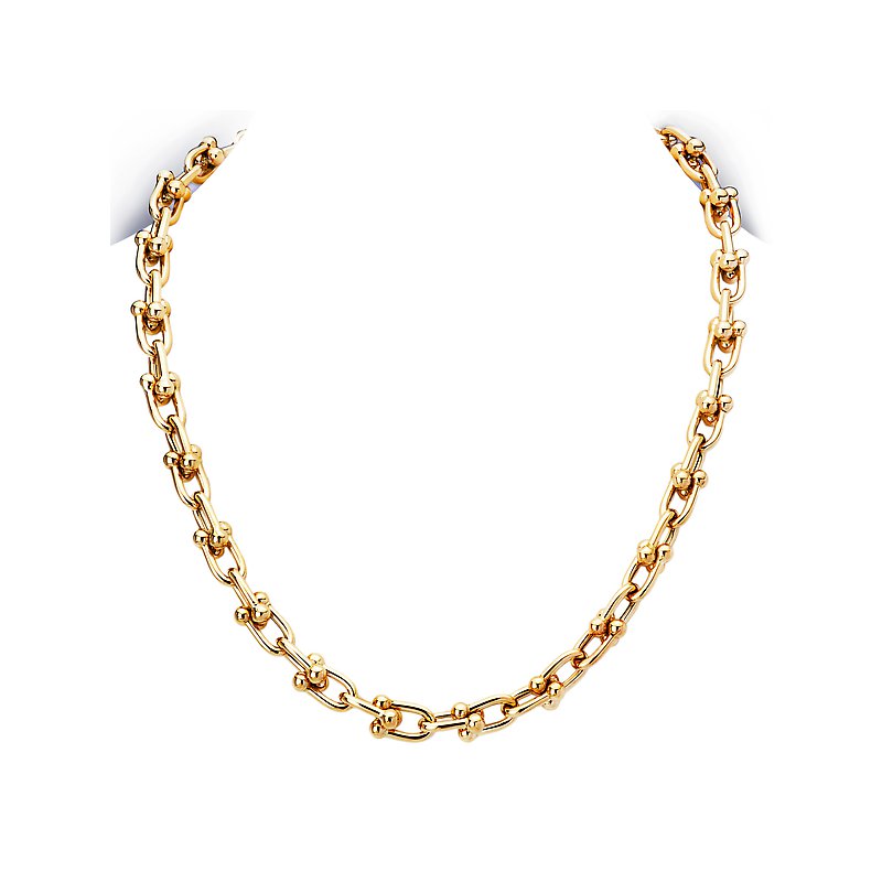 Luxora 14K Yellow Gold U Link Necklace - Italian Fashion Jewelry