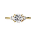 Orbelle 3-Stone Yellow Gold Lab Grown Diamond Engagement Ring