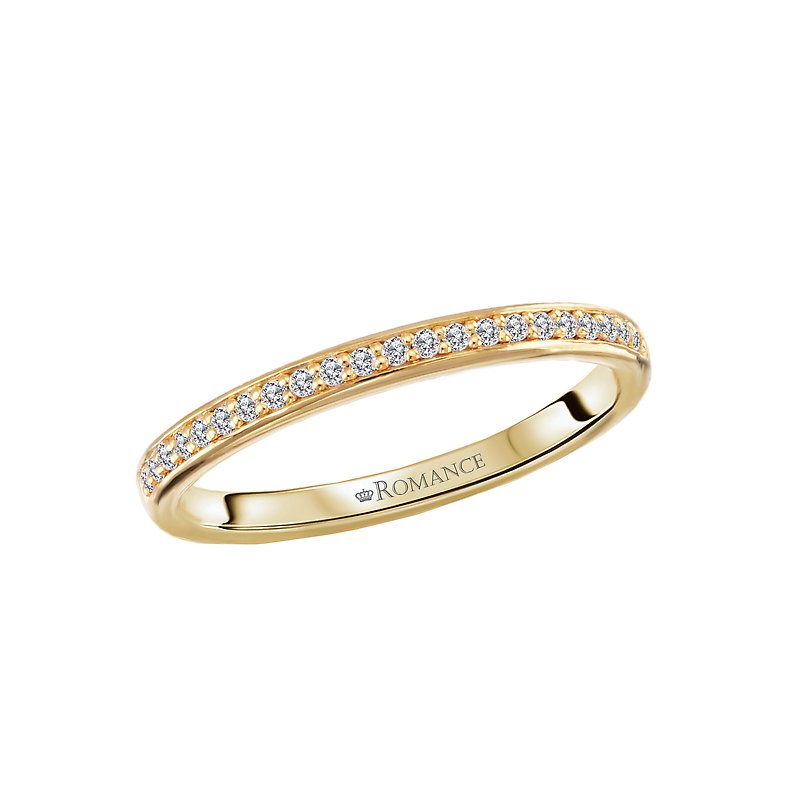 Orbelle 14K Yellow Gold Straight Diamond Wedding Band
