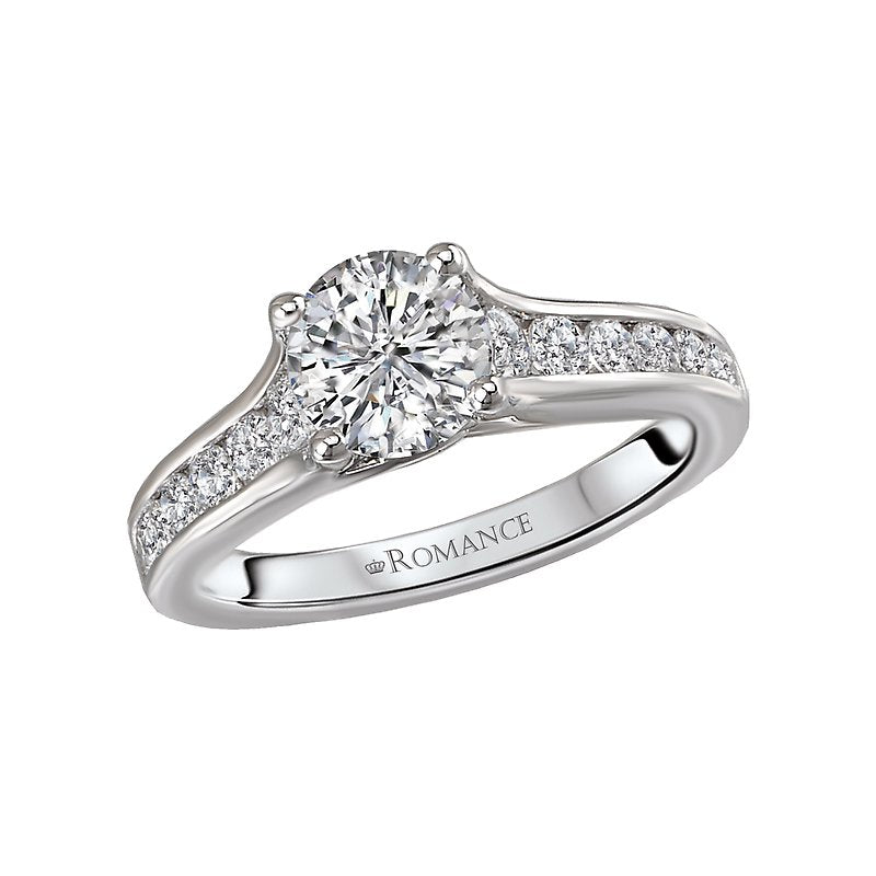 Bandora 14K White Gold Semi-Mount Diamond Engagement Ring