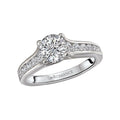 Bandora 14K White Gold Semi-Mount Diamond Engagement Ring
