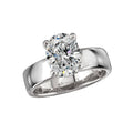 Orbelle 14K White Gold Hidden Halo Diamond Engagement Ring