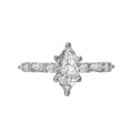 Bandora Orbelle Lab Grown Diamond Semi-Mount Ring in 14K White Gold
