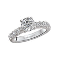 Orbelle Bandora 18K White Gold Diamond Semi-Mount Ring