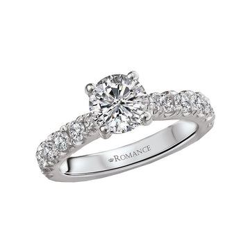 Orbelle Bandora 18K White Gold Diamond Semi-Mount Ring