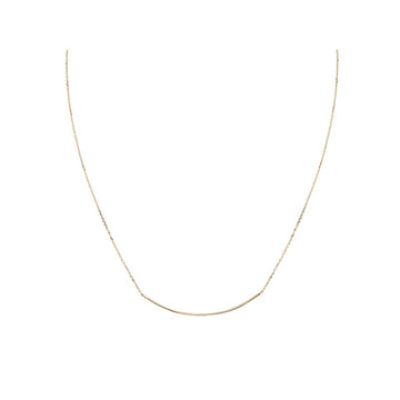 Luxora Italian 14kt Gold Bar Necklace | Adjustable Lariat Style