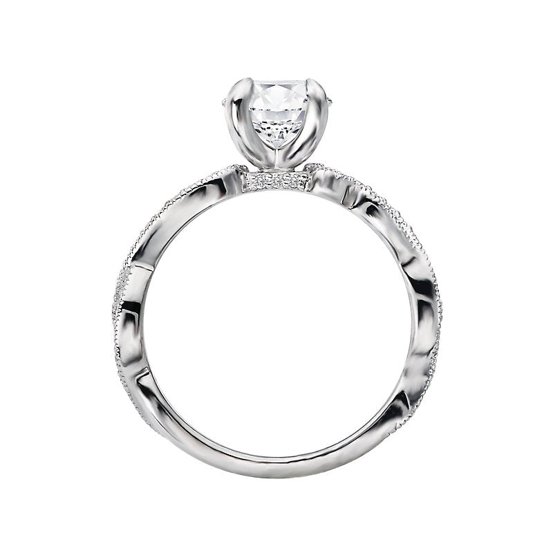 Orbelle White Gold Lab Grown Diamond Semi-Mount Engagement Ring