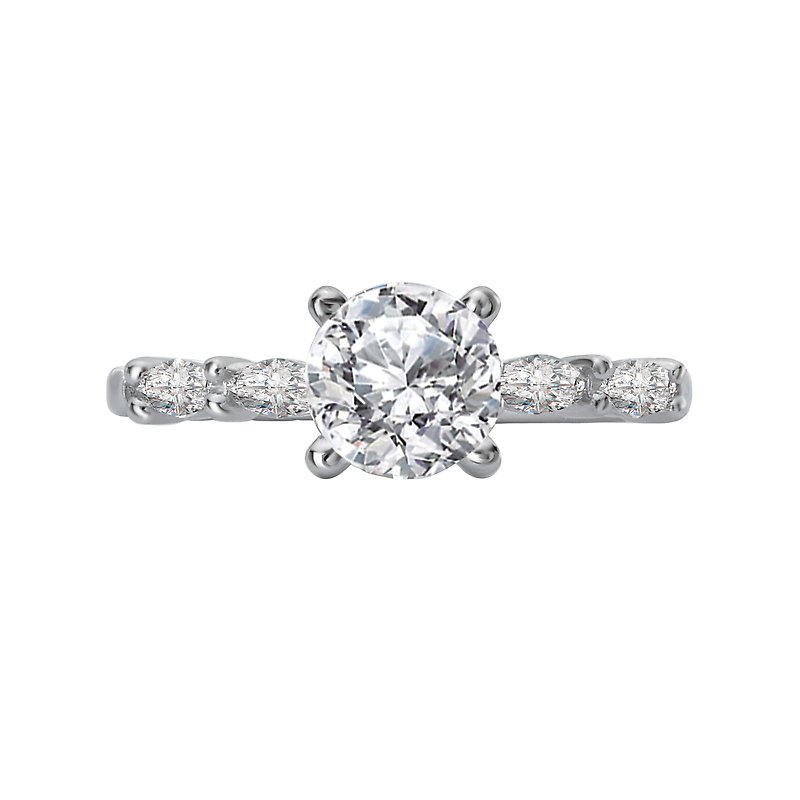 Bandora 14K White Gold Semi-Mount Diamond Ring for Orbelle - Lab Grown Diamond