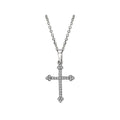 Luxora Diamond Cross Pendant in 14K White Gold