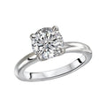 Aurenza Bandoras Solitaire Semi-Mount Diamond Ring | 14K White Gold