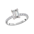 Orbelle Hidden Halo 14K White Gold Diamond Engagement Ring