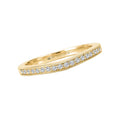 Orbelle Curved Matching Diamond Wedding Band in 14K Yellow Gold