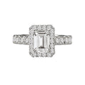 Orbelle Halo Semi-Mount Lab Grown Diamond Ring in 14K White Gold