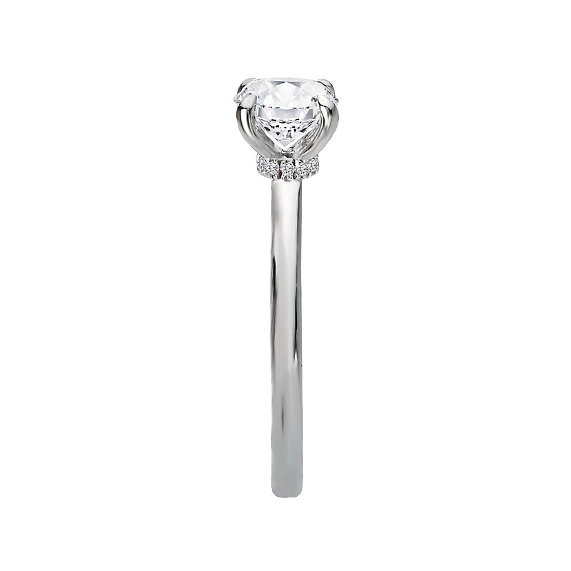 Orbelle White Gold Solitaire Semi-Mount Engagement Ring with Lab Grown Diamond