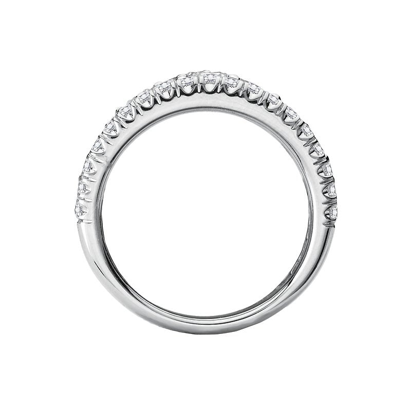 Luxora Four Row Diamond Fashion Ring in 14K White Gold - D 3ctw Size 7