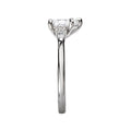 Orbelle 3-Stone Lab Grown Diamond White Gold Pear Shape Semi-Mount Engagement Ring