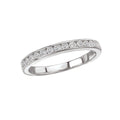 Aurenza Classics 14K White Gold Diamond Wedding Band - Round Channel Set Stones