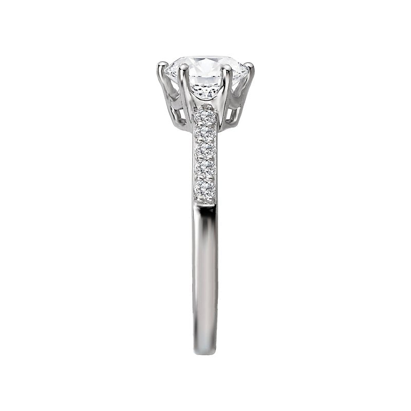 Orbelle White Gold Lab Grown Diamond Solitaire Semi-Mount Engagement Ring
