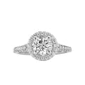 Orbelle Halo Semi-Mount Lab Grown Diamond Ring in 14K White Gold
