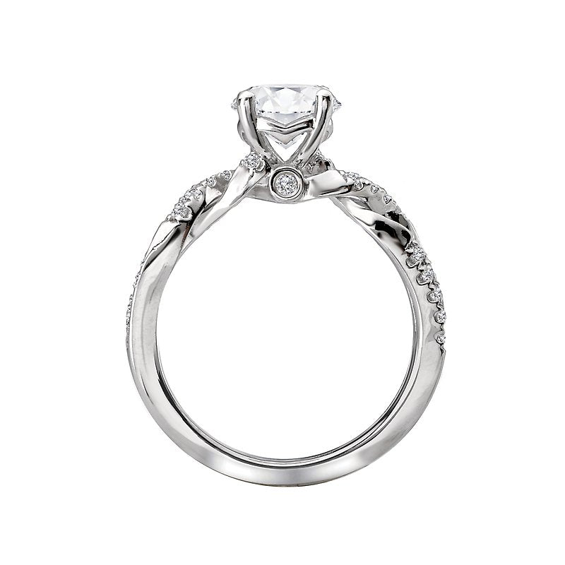 Bandora 18K White Gold Diamond Engagement Ring - Orbelle Collection