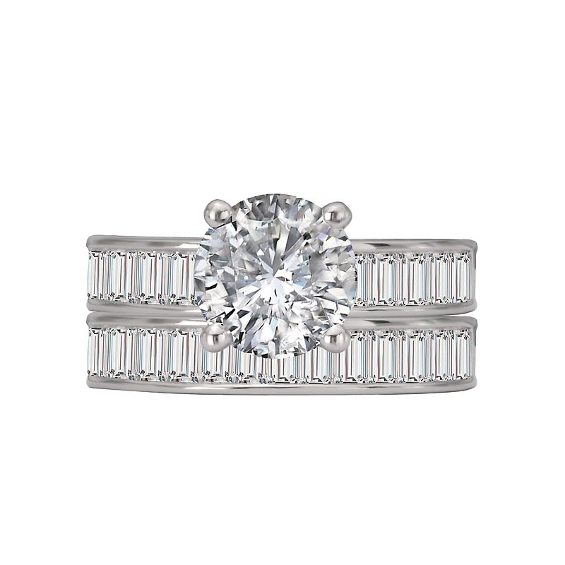 Orbelle Lab Grown Diamond Engagement Ring - Bandora 14K White Gold Semi-Mount