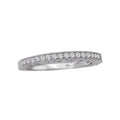 Glemera Petite Matching Diamond Wedding Band in 14K White Gold