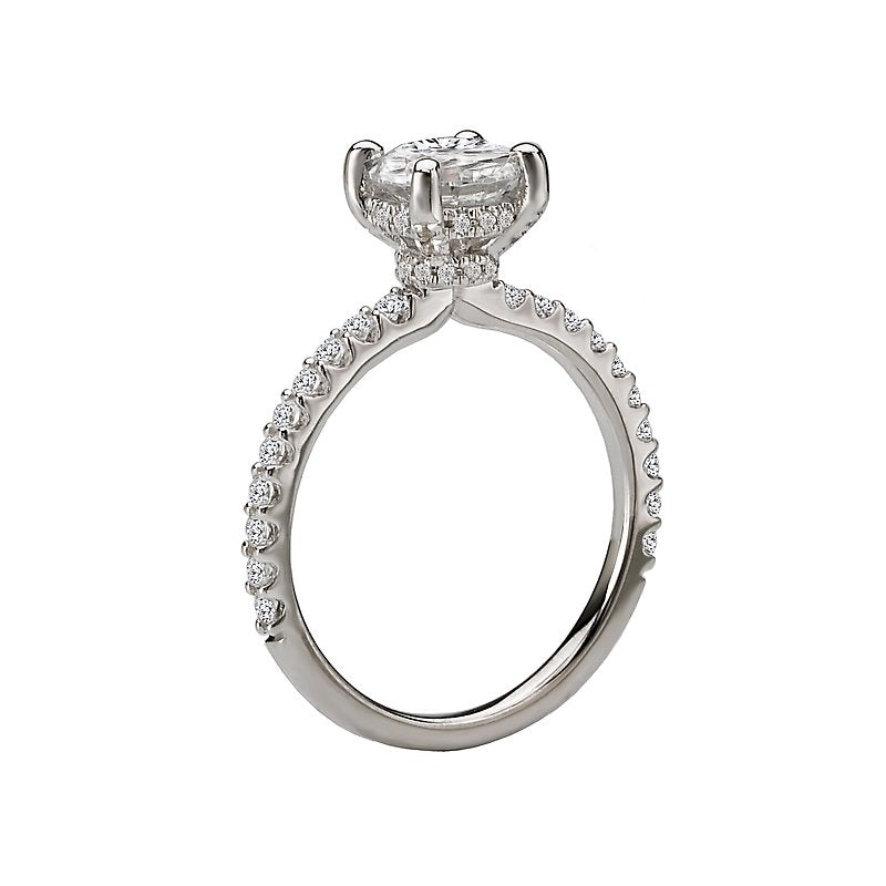 Bandora Orbelle White Gold Lab Grown Diamond Semi-Mount Engagement Ring