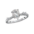 Orbelle 14K White Gold Pear Shaped Diamond Engagement Ring