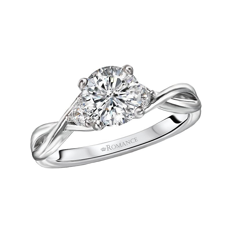 Orbelle 3-Stone Lab Grown Diamond White Gold Engagement Ring