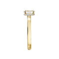 Orbelle Halo Lab Grown Diamond Semi-Mount Engagement Ring in 14K Yellow Gold