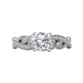 Orbelle White Gold Lab Grown Diamond Semi-Mount Engagement Ring