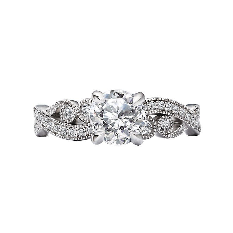 Orbelle White Gold Lab Grown Diamond Semi-Mount Engagement Ring