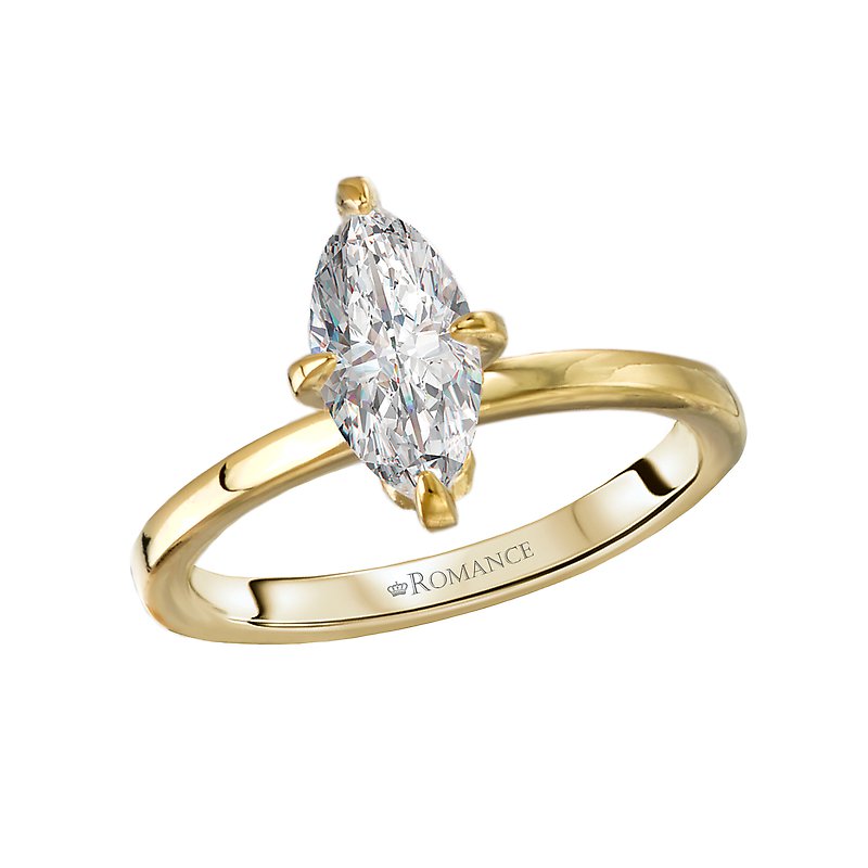 Orbelle 14K Yellow Gold Diamond Halo Engagement Ring