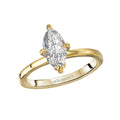 Orbelle 14K Yellow Gold Diamond Halo Engagement Ring