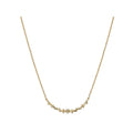 Luxora Ladies Multi-Colored Diamond Necklace in 14K Yellow Gold