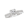 Glemera Bandora 14K White Gold Diamond Channel Set Semi-Mount Ring