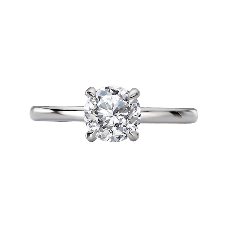 Orbelle White Gold Solitaire Semi-Mount Engagement Ring with Lab Grown Diamond