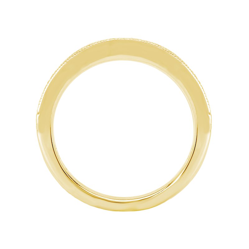 Orbelle Curved Matching Diamond Wedding Band in 14K Yellow Gold
