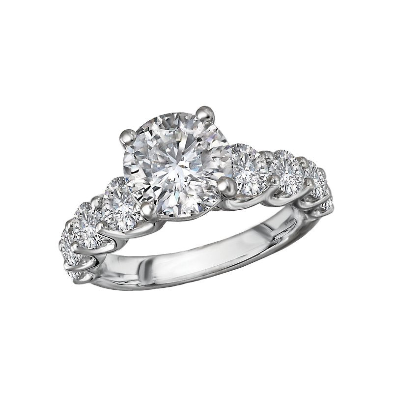 Bandora 14K White Gold Lab Grown Diamond Engagement Ring