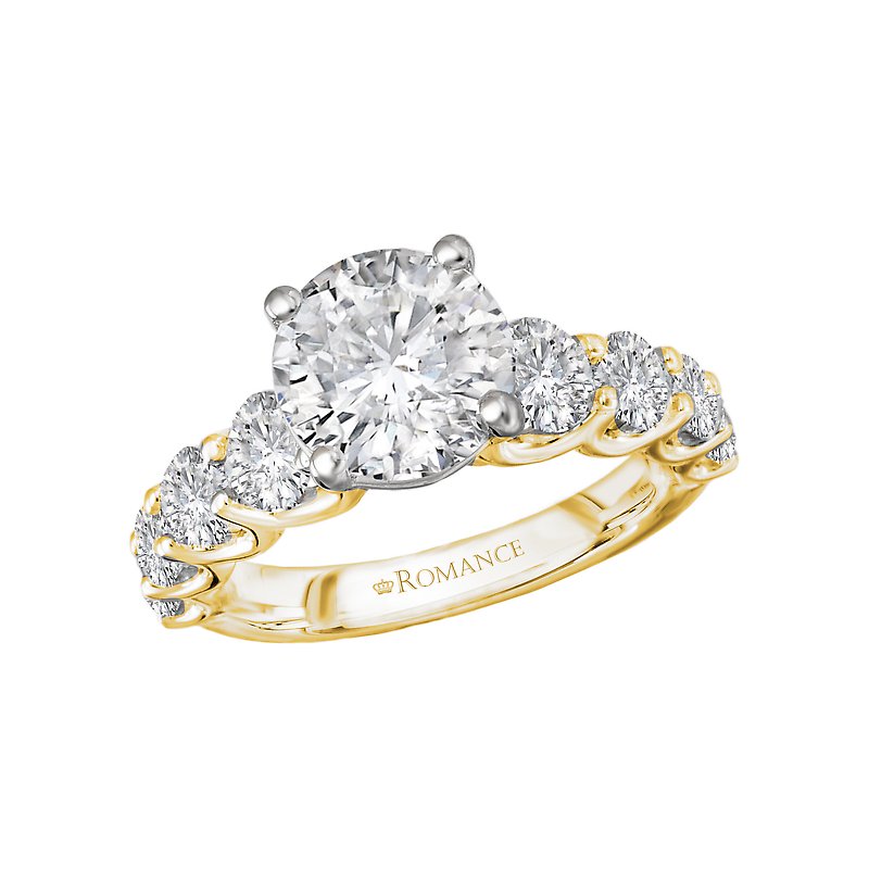 Bandora 14K Yellow Gold Diamond Band Engagement Ring