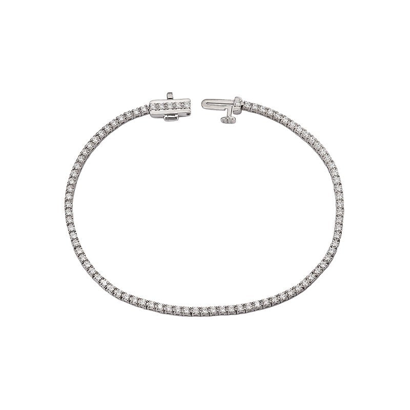 Luxora Lab Grown Diamond White Gold Tennis Bracelet - 1.0 Carat Total Weight