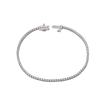 Luxora Lab Grown Diamond White Gold Tennis Bracelet - 1.0 Carat Total Weight
