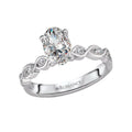 Bandora Orbelle White Gold Oval Diamond Semi-Mount Engagement Ring
