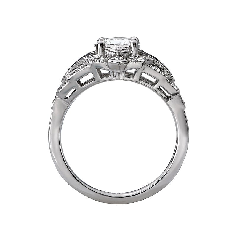 Orbelle Sapphire and Diamond Semi-Mount Ring in 14kt White Gold