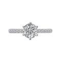 Orbelle White Gold Lab Grown Diamond Solitaire Semi-Mount Engagement Ring