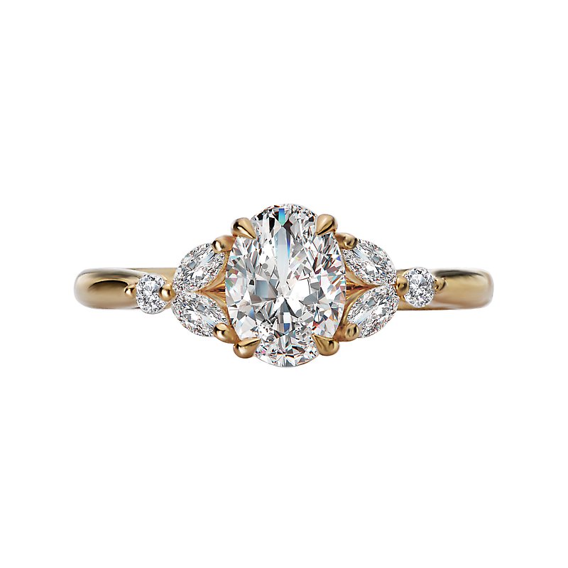 Orbelle Bandora Semi-Mount Engagement Ring with Lab Grown Diamond