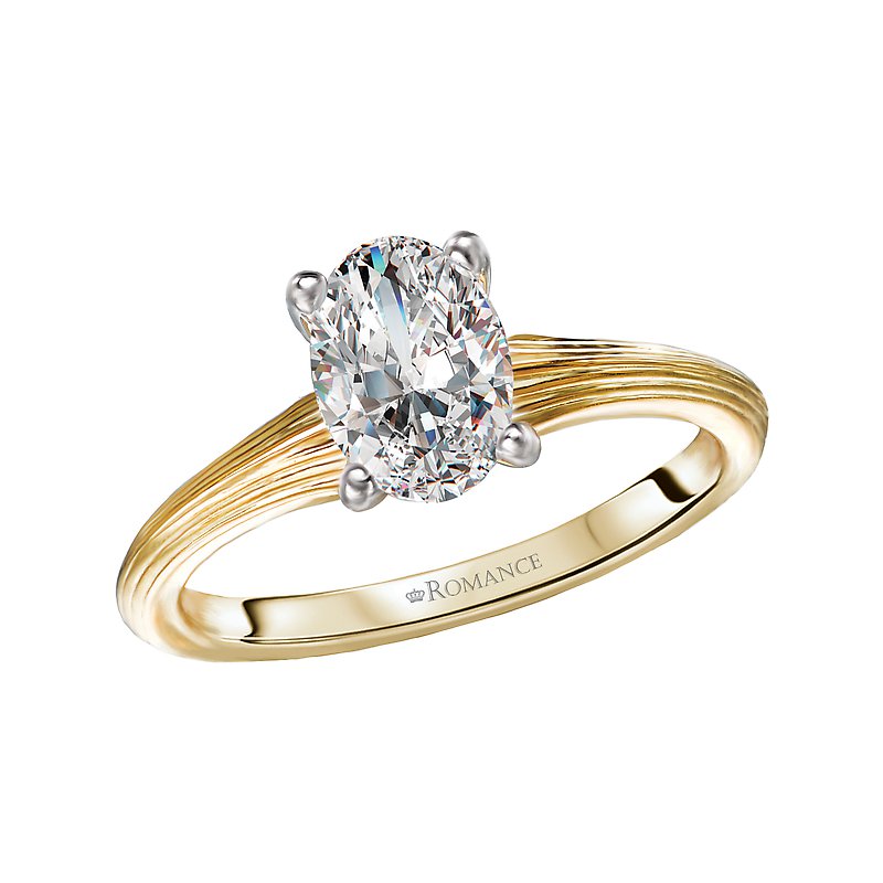 Orbelle 14K White Gold Solitaire Diamond Engagement Ring