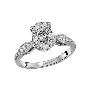 Orbelle Art Deco White Gold Diamond Wedding Band