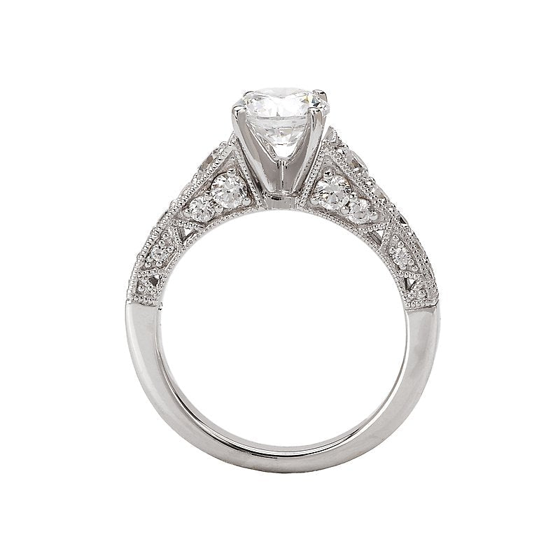 Orbelle Bandora 18K White Gold Diamond Ring Semi-Mount