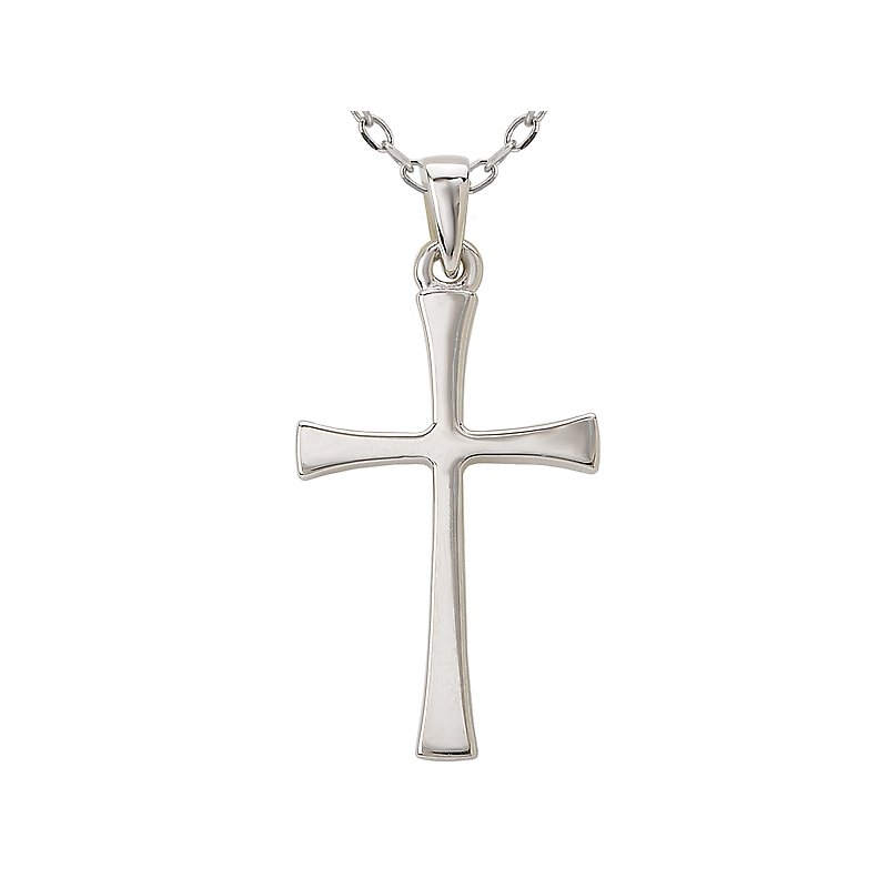 Luxora Religious Cross Pendant in 14K White Gold